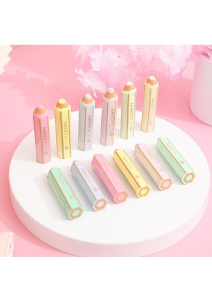 A-1 Adet Rastgele Kawaii Kalem Şekli Kauçuk Silgi Kore Kırtasiye Macaron Renk Sevimli Kalem Silgi Çocuklar Yazma Araçları Okul Ofis Malzemeleri (Yurt Dışından) indirimleri