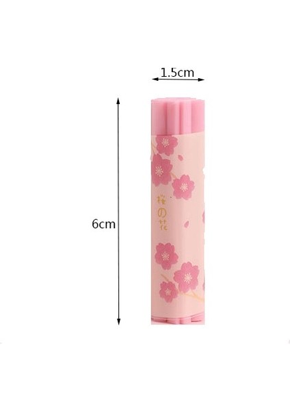 Kiraz Çiçekleri 1 Adet Karikatür Yaratıcı Sakura Yonca Silgi Yonca/sakura Kırtasiye Pembe/yeşil Silindirik 6*1.5 cm (Yurt Dışından) indirimleri