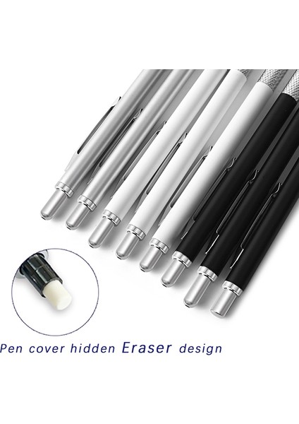 0.7mm Gümüş Set Kawaii Sanat Boyama Mekanik Kurşun Kalemler 0.3 0.5 0.7 0.9 1.3 2.0mm Çizim Kalem Seti Siyah Gümüş Metal Kalem Sevimli Okul Malzemeleri (Yurt Dışından) indirimleri