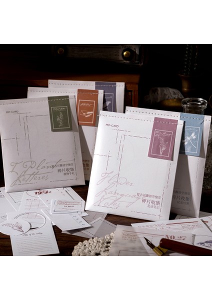 D Shanbu 30 Yaprak Vintage Yırtılabilir Içi Boş Bloknot Retro Diş Presleme Hattı Fatura Bitki Deco Scrapbooking Dıy Not Defteri Yer Imleri (Yurt Dışından)