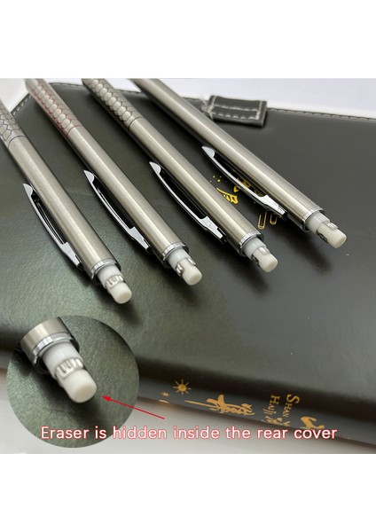 2 Adet 0.3mm Kalem Metal Mekanik Kurşun Kalem Seti Kurşun Yedekler Çizim Otomatik Kalem 0.3, 0.5, 0.7, 0.9, 1.3, 2.0mm 2b Hb Sanat Kaynağı Için (Yurt Dışından)