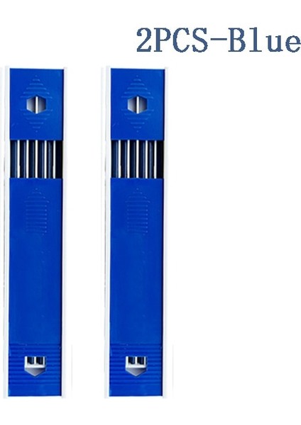 Mavi Set A 2.0mm Metal Mekanik Kalem Seti Renkli Kurşun 2b Silinebilir Öğrenci Sanat Kroki Çizim Araçları Okul Ofis Malzemeleri Kırtasiye (Yurt Dışından)
