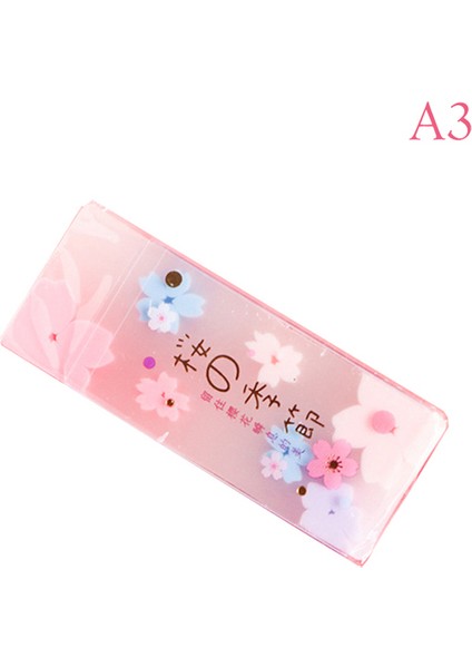 A3 Kiraz Çiçeği Şanslı Yonca Kauçuk Silgi Japon Sakura Çiçeği Silgi Kalem (Yurt Dışından)
