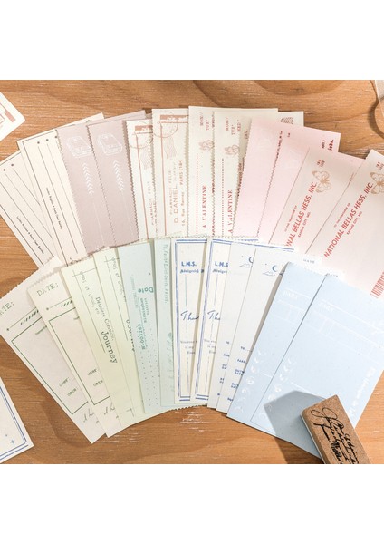 C Dimi 30 Adet Retro Not Defteri Biletleri Bloknot Basit Fatura Notları Dıy Önemsiz Dergisi Deco Scrapbooking Kolaj Yaratıcı Planlayıcı Günlüğü (Yurt Dışından)