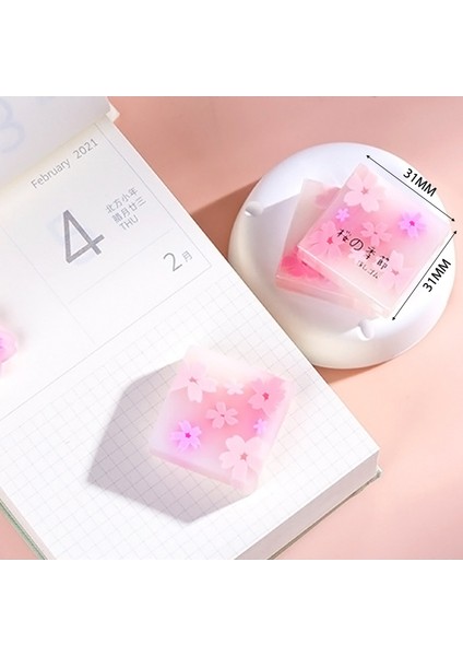 A3 Kiraz Çiçeği Şanslı Yonca Kauçuk Silgi Japon Sakura Çiçeği Silgi Kalem (Yurt Dışından) fırsatları