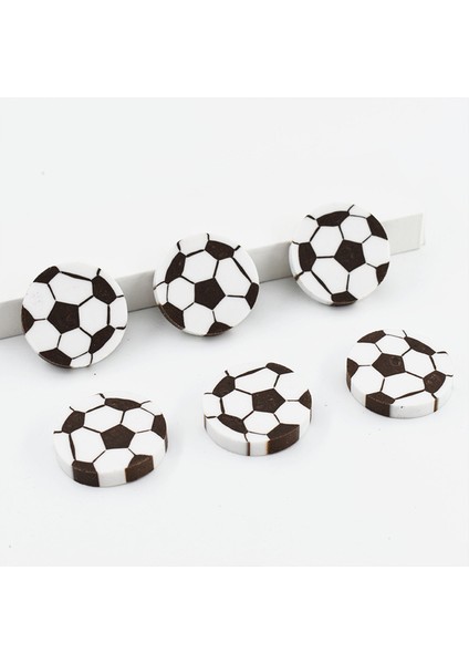 6 Adet Futbol 6 Adet Yaratıcı Karikatür Basketbol Futbol Tenis Şekli Çocuk Kurşun Kalem Silgisi Kawaii Mini Okul Kırtasiye Yazma Aksesuarları (Yurt Dışından)