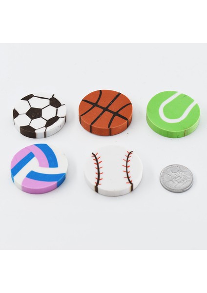 6 Adet Futbol 6 Adet Yaratıcı Karikatür Basketbol Futbol Tenis Şekli Çocuk Kurşun Kalem Silgisi Kawaii Mini Okul Kırtasiye Yazma Aksesuarları (Yurt Dışından) fırsatları