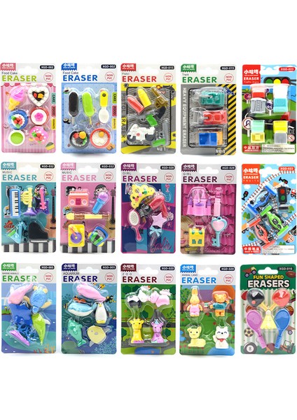 XGD003 1 Adet Rastgele 1 Kart Rastgele Silgi Çocuklar Için, Karikatür Yaratıcı Sevimli Ayrılabilir Montaj Temiz Öğrenci Ödülleri Hediyeler Kırtasiye (Yurt Dışından) modelleri