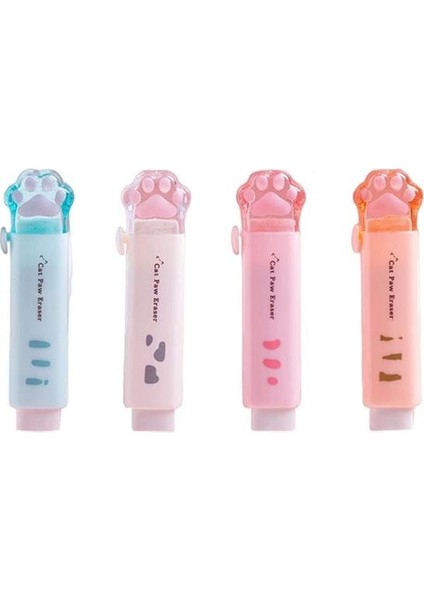 Rastgele Renk 1 Pc Sevimli Kedi Paw Silgi Kawaii Geri Çekilebilir Itme Çekme Kauçuk Silgi Ofis Malzemeleri Itme-Çekme Kedi Paw Sevimli Silgi Çocuklar Için Oyuncaklar (Yurt Dışından)