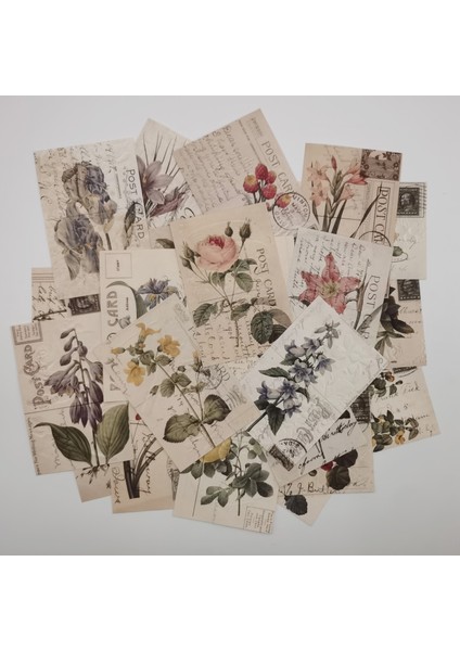 Stil 3 30 Adet Vintage Çiçekler Antetli Kağıt Kartpostal Bloknot Çıkartmalar Çıkartması Yapışkan Notlar Scrapbooking Diy Kawaii Not Defteri Günlüğü Planlayıcısı (Yurt Dışından)