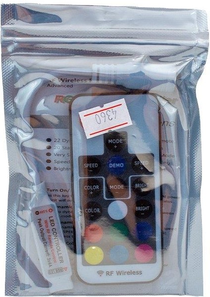 12 Volt Rf Küçük Modüllü Uzak Mesafe Algılamalı Rgb LED Kontrol Devresi