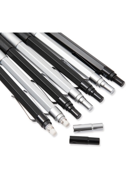 0.7mm Set-Altın Metal Düşük Yerçekimi Otomatik Kalem 0.3/0.5/0.7/2.0mm Profesyonel Çizim Yazma Mekanik Kurşun Kalem Kurşun Ofis Okul Malzemeleri (Yurt Dışından) indirimleri