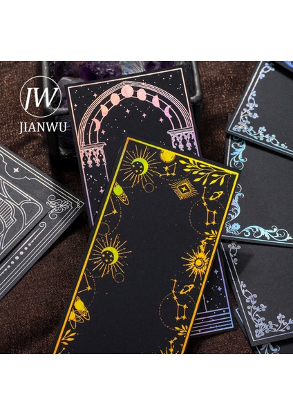 Ptb-Zxfx-01 Jıanwu 20 Sayfa Yaz Ortası Yıldız Serisi Vintage Bronzlaştırıcı Sıcak Gümüş Sınır Siyah Kart Malzemesi Kağıt Yaratıcı Dıy Deco Kırtasiye (Yurt Dışından) fiyatları