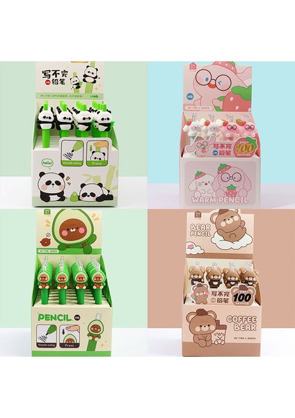 K 24 Adet/grup Kawaii Panda Köpek Avokado Yazmaya Devam Edin Mekanik Kurşun Kalem Sevimli 0.5mm Öğrenci Kalemler Çocuklar Hediye Okul Ofis Malzemeleri (Yurt Dışından) fiyatları
