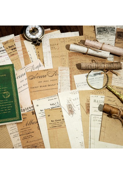 Stil 6 40 Adet Vintage Eski Kitaplar Serisi Deco Retro Kırtasiye Malzemeleri Kraft Kağıt Önemsiz Dergisi Etiket Scrapbooking Malzeme Kitap (Yurt Dışından)