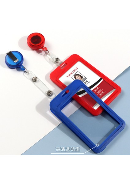 No.13 Kımlık Etiketi Çalışma Geçiş Çalışanın Kartı Kol Örtüsü Rozet Tutucu Çalışma Izni Koruyucu Kılıf Klip Kırtasiye Kimlik Tutucu Makara (Yurt Dışından) fırsatları