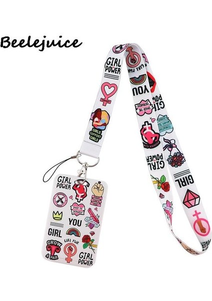 Stil 9 Ortalama Kızlar Feminist Kadın Kordon Boyun Askısı Sanat Moda Boyunluklar Otobüs Kımlık Adı Çalışma Kartı Tutucu Aksesuarları Süslemeleri Çocuklar Hediye (Yurt Dışından)