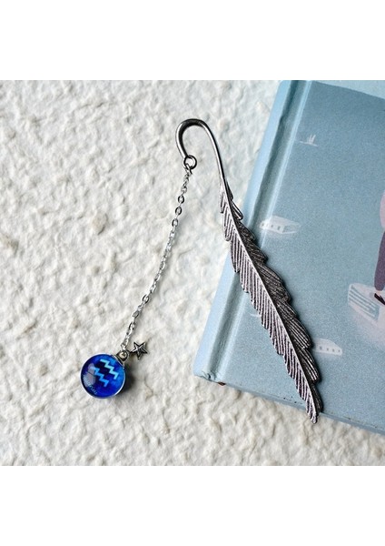 11 1 Adet Yaratıcı Aydınlık Imi Oniki Takımyıldızı Kolye Metal Retro Yaprak Sayfalandırma Imi Hediye ile (Yurt Dışından)