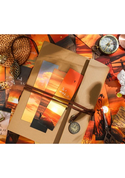 8 (5 Adet) 5/30 Adet Romantik Edebi Tarzı El-Boyalı Manzara Imi Yağlıboya Yenilik Kağıt Imleri (Yurt Dışından) fırsatları