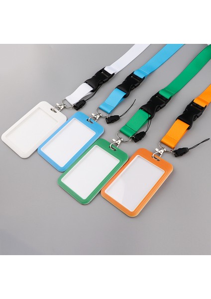 Stil 9 Şeker Renk Boyun Askısı Saf Renk Beyaz Kordon Anahtar USB Tutucu Kımlık Geçiş Kartı Yaka Kartı Tutucu Kamera Cep Telefonu Askıları (Yurt Dışından)