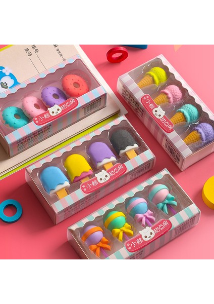 Stil 3 Kawaii Silgi Kırtasiye Malzemesi Escolar Sevimli Tatlı 4 Adet/grup Çocuklar Gomme Fournitures Scolaires Goma De Borrar Silgi (Yurt Dışından) fiyatları