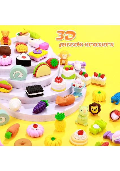 20PC 20 Adet / Grup Değişir Hayvan Silgileri Yenilik Farklı Hayvan Türleri Kawaii Çocuk Silgileri Panda / Kaplan / Fil ... (Yurt Dışından) fırsatları