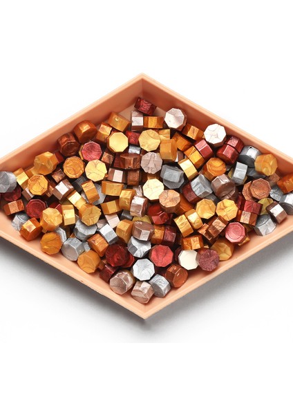 14 Küçük Çantada 100 Sekizgen Balmumu Parçacığı 35G Lake Mühür Balmumu Parçacıkları Renkli Karışık Renkli Sızdırmazlık Balmumu (Yurt Dışından) modelleri