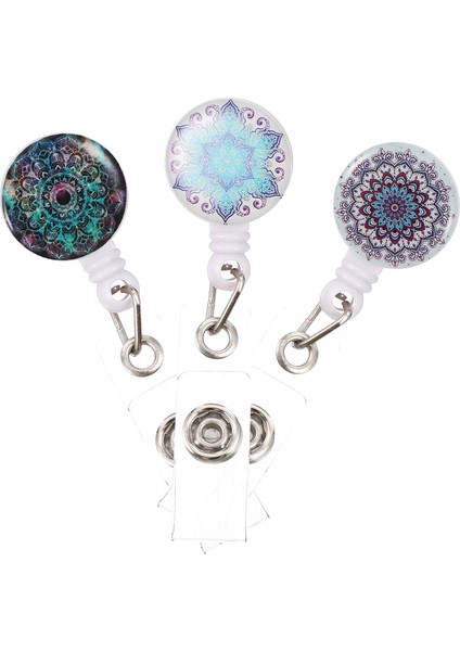 Çeşitli Color2 Mandala Rozet Klip Cep Ceket Tutucu Kart Klipleri Taşınabilir Toka Kartları Temini (Yurt Dışından)