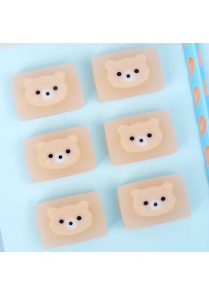 Beyaz 6 Adet Kawaii Kauçuk Silgi Sevimli Ayı Yeni Varış Kurşun Kalem Silgisi Yenilik Okul Ofis Malzemeleri Öğrenci Ödülleri Silgi Hediye (Yurt Dışından) indirimleri