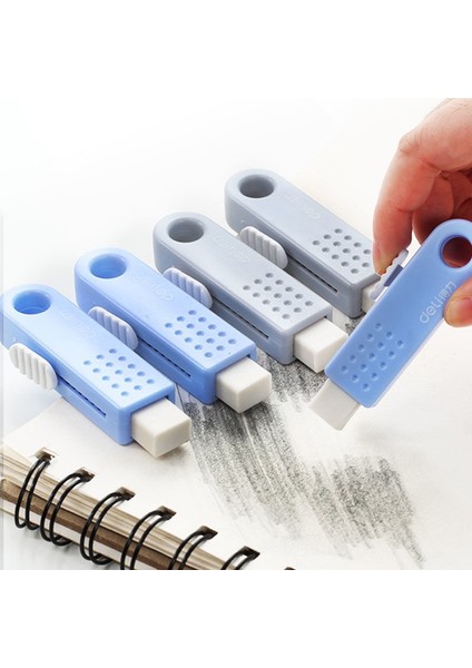 71085 Rastgele Renk Delı Push-Pull Silgiler Kırtasiye Okul Malzemeleri Çocuk Çizim Yazma Silgiler Yaratıcı Kalem Silgileri (Yurt Dışından)