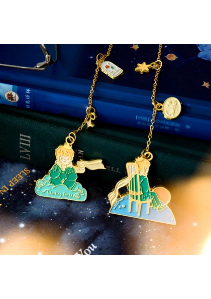 S19788-4 Bay Kağıt 6 Modelleri Karikatür Metal Imleri El Kitabı Dekorasyon Küçük Prens Gül Kitap Ayraçları Öğretmen Malzemeleri Kawaii Kırtasiye (Yurt Dışından) modelleri