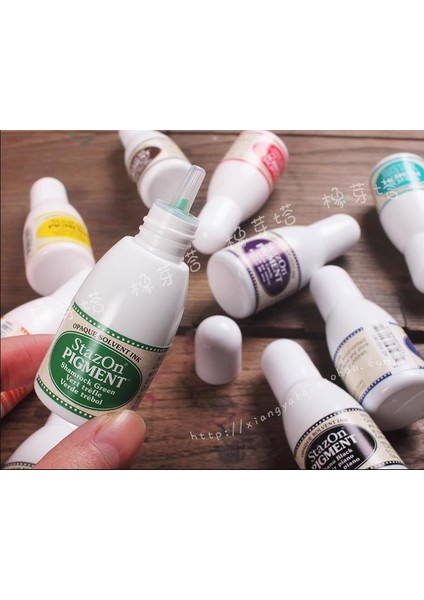 1 Adet 011 1 Adet Tsukineko Stazon Mürekkep Pedi Dolum 15 ml Rz-Pıg 12 Renk Japonya Yağ Bazlı Pigment Mürekkep (Yurt Dışından)