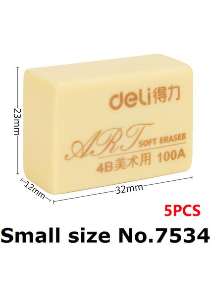 7534-5 Adet Küçük Deli 5 Adet 4b Pvc Silgi Öğrenci Kalem Kauçuk Yumuşak Çocuklar Için Sanat Çizim Kroki Ev Okul Kırtasiye Malzemeleri Silgi Seti Hediye (Yurt Dışından)