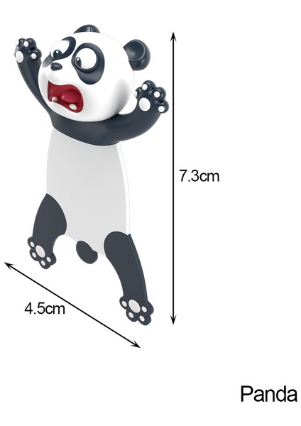 Panda 3D Stereo Karikatür Güzel Hayvan Kitap Ayracı 3D Stereo Kitap Ayracı Daha Eğlenceli Okuma Için Tuhaf Kitap Ayracı Ofis Okul Malzemeleri (Yurt Dışından)