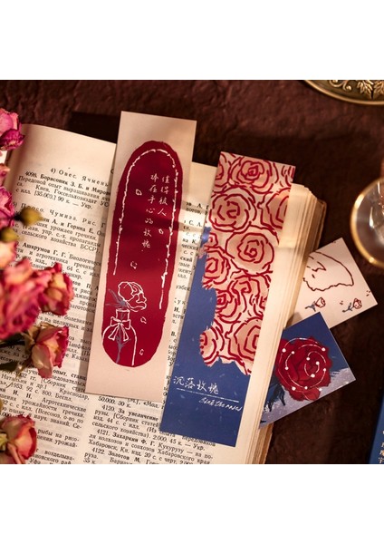 12 30 Adet Çiçekler Kağıt Imleri Kırtasiye Marque Sayfa Kitap Aksesuarları Kitap Ayracı Separador De Libro Okul Malzemeleri Gül Kitap Ayracı (Yurt Dışından)