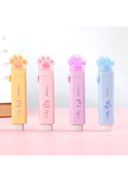 Pembe 1 Takım Yaratıcı Kedi Paw Itme-Çekme Silgi Değiştirilebilir Kauçuk Çekirdek Temizleyin Çocuk Silgi Kore Kırtasiye Okul Ofis Malzemeleri (Yurt Dışından) fiyatları