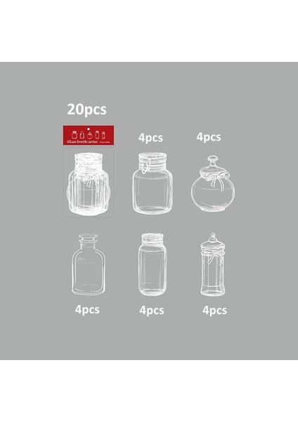 20PCS-G 20PCS Şeffaf Kurutulmuş Çiçek Imleri Preslenmiş Çiçek Bookmark Dekoratif Çıkartmalar Karalama Defteri Dekor Çıkartmalar Züccaciye Çıkartmalar (Yurt Dışından)