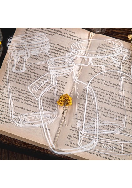 20PCS-G 20PCS Şeffaf Kurutulmuş Çiçek Imleri Preslenmiş Çiçek Bookmark Dekoratif Çıkartmalar Karalama Defteri Dekor Çıkartmalar Züccaciye Çıkartmalar (Yurt Dışından) fiyatları