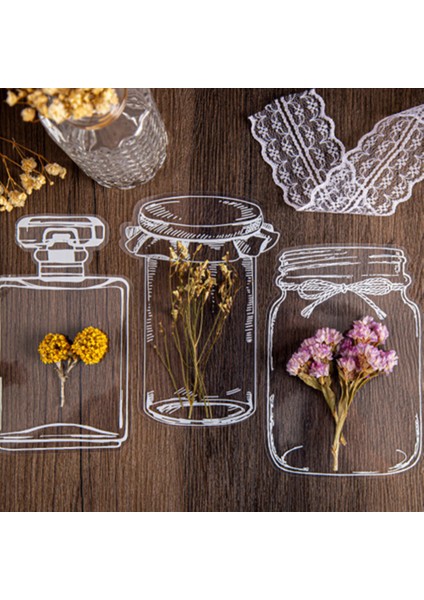 20PCS-G 20PCS Şeffaf Kurutulmuş Çiçek Imleri Preslenmiş Çiçek Bookmark Dekoratif Çıkartmalar Karalama Defteri Dekor Çıkartmalar Züccaciye Çıkartmalar (Yurt Dışından) fırsatları