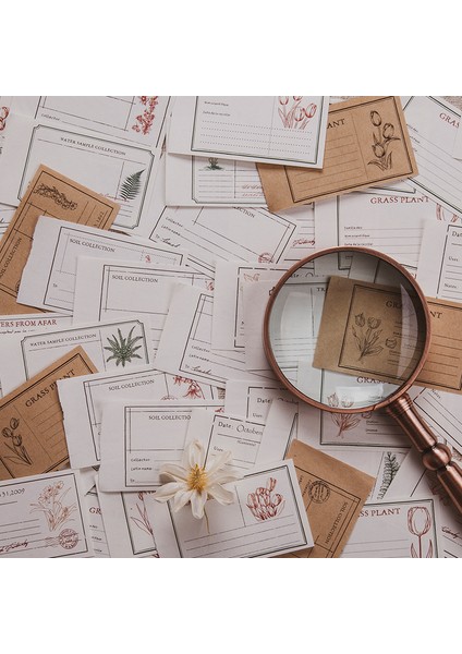 D Dimi 100 Sayfa Bitkiler Üzerine Notlar Bloknot Karışık Malzemeler Kağıt Üst Tutkal ve Pürüzsüz Dıy Kitap Ayracı Dekor Hediye Paketi Scrapbooking (Yurt Dışından)