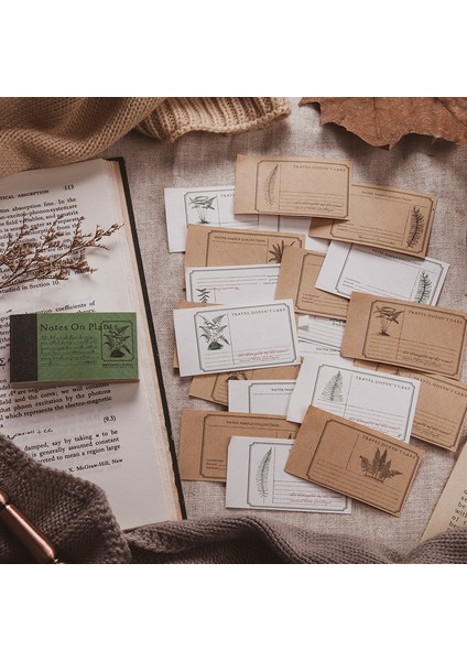 D Dimi 100 Sayfa Bitkiler Üzerine Notlar Bloknot Karışık Malzemeler Kağıt Üst Tutkal ve Pürüzsüz Dıy Kitap Ayracı Dekor Hediye Paketi Scrapbooking (Yurt Dışından)