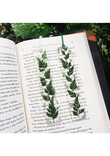 O Kişiselleştirilmiş Kitap Ayracı Şeffaf Çiçek Tutkal Kitap Aksesuarları Estetik Sanatsal Kırtasiye Öğrenci Malzemeleri Okuma Arkadaşı (Yurt Dışından)