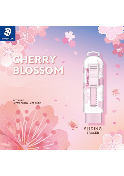2 Macaronpink Silgi 2 x Staedtler 525 Ps1 S Kauçuk Geri Çekilebilir Silgiler Toksik Olmayan Çevre Dostu Kauçuklar Kiraz Çiçeği Yeni Renk Macaron Pastel Renk (Yurt Dışından)