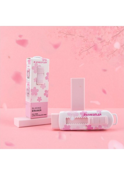 2 Macaronpink Silgi 2 x Staedtler 525 Ps1 S Kauçuk Geri Çekilebilir Silgiler Toksik Olmayan Çevre Dostu Kauçuklar Kiraz Çiçeği Yeni Renk Macaron Pastel Renk (Yurt Dışından)