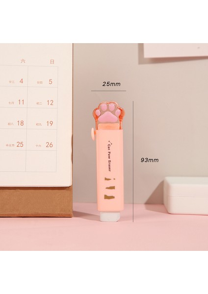 Turuncu 1 Adet Sevimli Pençe Silgi Mini Kedi Itme Tipi Kauçuk Silgi Kalem Temizleme Kırtasiye Okul Öğrenci Kız Çocuklar Hediye Ödülü F741 (Yurt Dışından)
