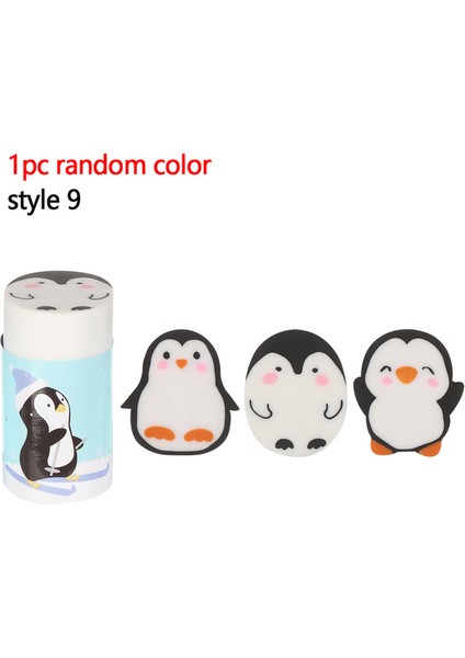 Style9 Rastgele Renk Yaratıcı Karikatür Panda Hamster Ayı Meyve Şekilli Kauçuk Silgi Çocuklar Için Kawaii Kalem Silgisi Yazma Çizim Düzeltme Aracı (Yurt Dışından)