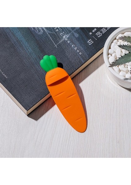 1 Adet Yaratıcı Kenar Turuncu Renk 3D Havuç Şekli Yer Ayracı Silika Jel Yer Ayracı Yenilik Kitap Okuma Araçları Ofis Malzemeleri (Yurt Dışından) indirimleri