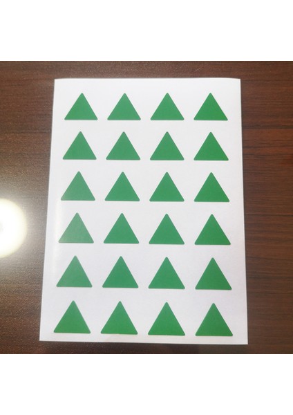 Yeşil 240 Adet 16X14MM Üçgen Renkli Çıkartmalar Ev Ofis Okul Parti Dekorasyon Veya Günlük Şeyler Temizle Sınıflandırma OF07 (Yurt Dışından)