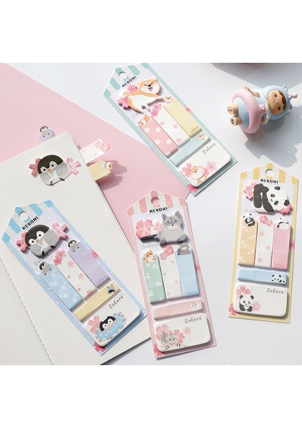 Köpek B 1x Renkli Sevimli Panda Penguen Kedi Köpek Bloknot Yapışkan Notlar Okul Ofis Tedarik Kawaii Hayvan Koeran Kırtasiye Not Defteri (Yurt Dışından)