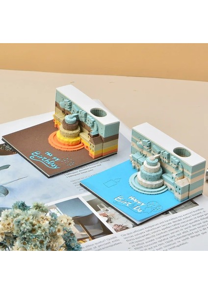19 Yaratıcı Çok Fonksiyonlu Not Defteri Not Defteri 3D Modeli Kale Notu 3D Sanat Hary Özel Blok Not Arkadaş Hediye Ofis Okul Aracı 2023 (Yurt Dışından) indirimleri